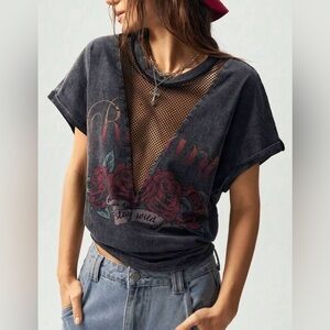 Western-Inspired Crew Neck T-Shirt